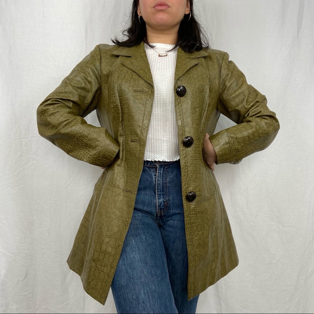 Chico’s reptile print jacket